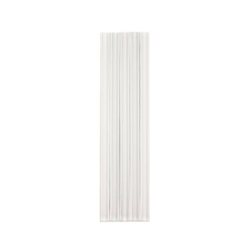 Apollo tile 0.5" x 12" Colorway Glossy White Glass Tile (0.5 sq ft/case) - 10 Pack