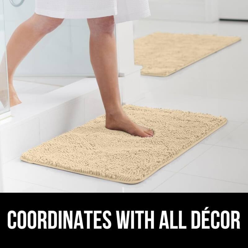 Thick Soft Absorbent Chenille, Rubber Backing