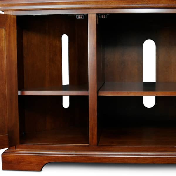 Leick Riley Holliday Mission Corner TV Stand With Storage, 46-Inch, Oak