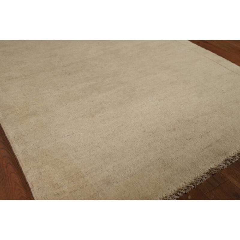 Gabbeh Modern Runner Rug Hand-Knotted Wool Carpet - 3'0"x 9'8"