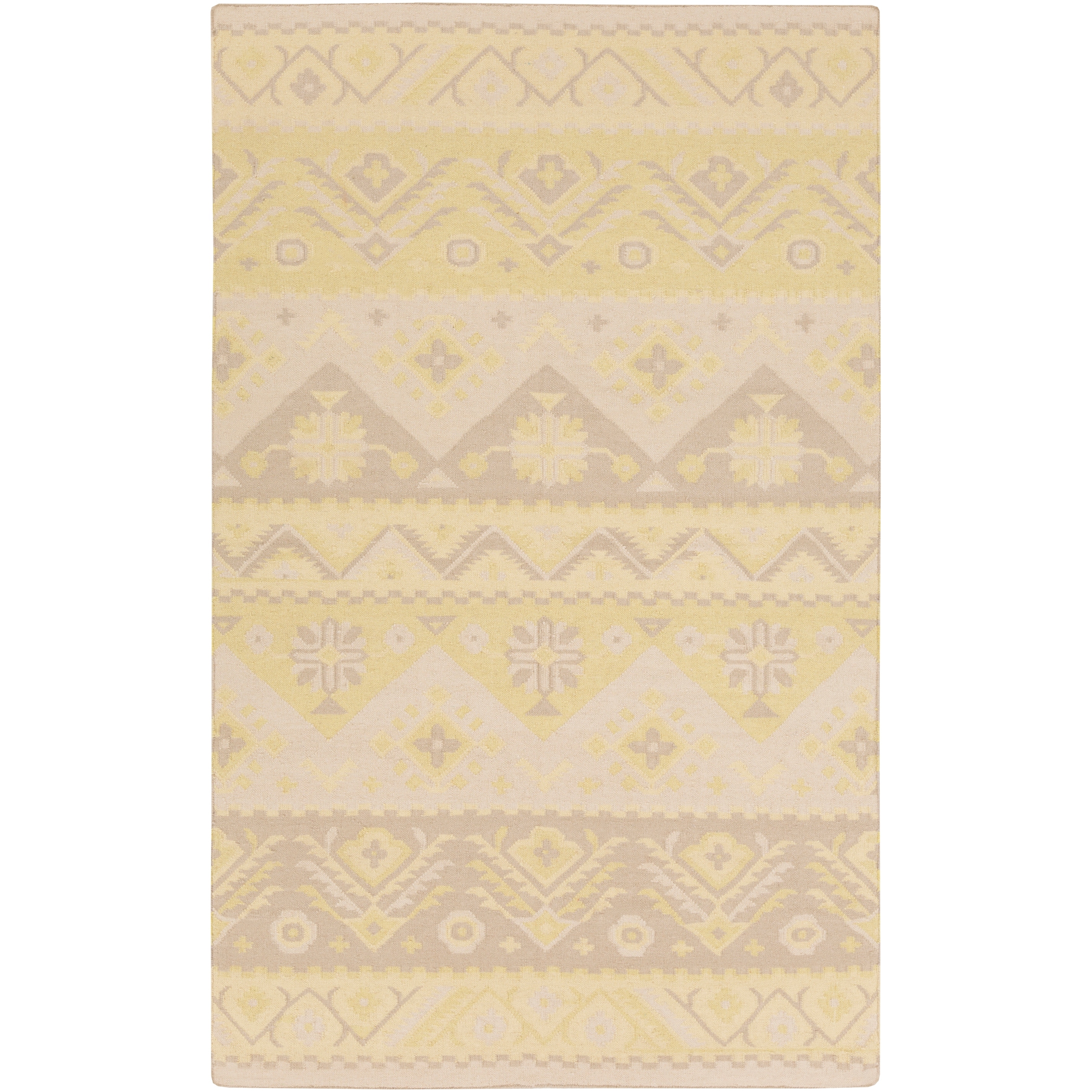 Hand Woven Southwestern Aztec Louise Wool Flatweave Area Rug Overstock 5995958