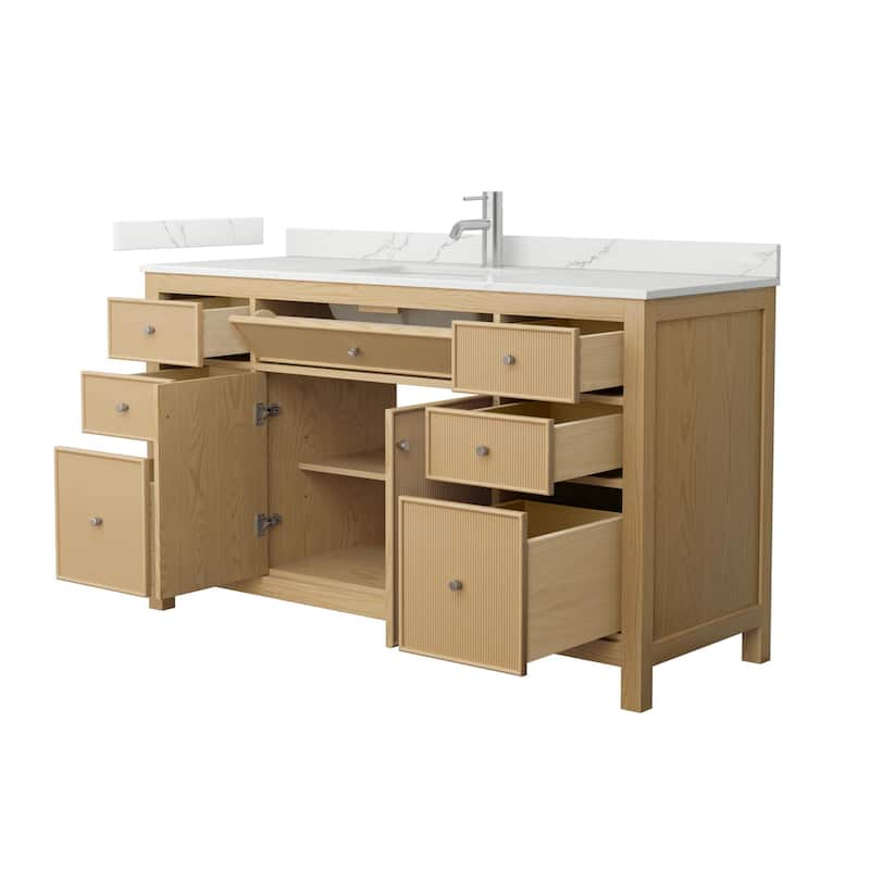 Wyndham Collection WCF9292-60S-QTZ-UNSMXX Pendry 60" Free Standing