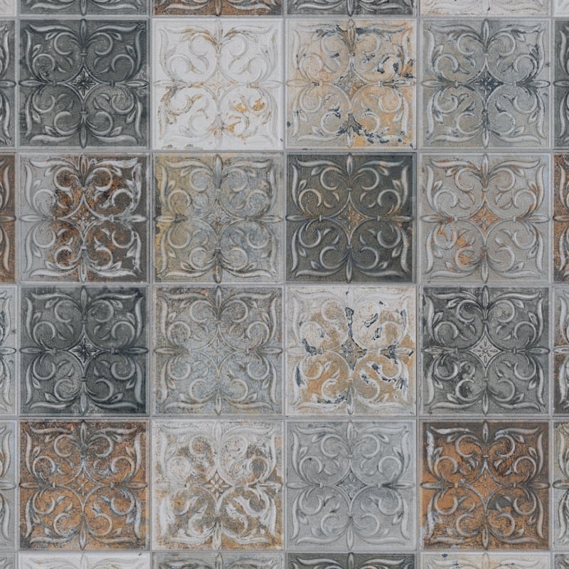Merola Tile Antigua Lis Mix 13" x 13" Porcelain Wall Tile