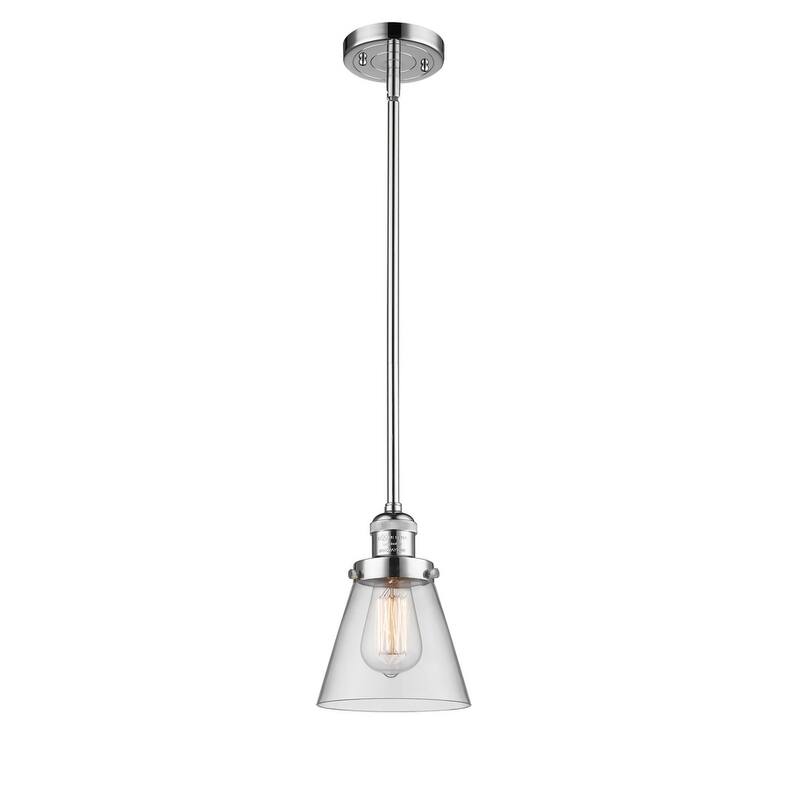 Innovations Lighting Small Cone Single Light 6" Wide Mini Pendant with