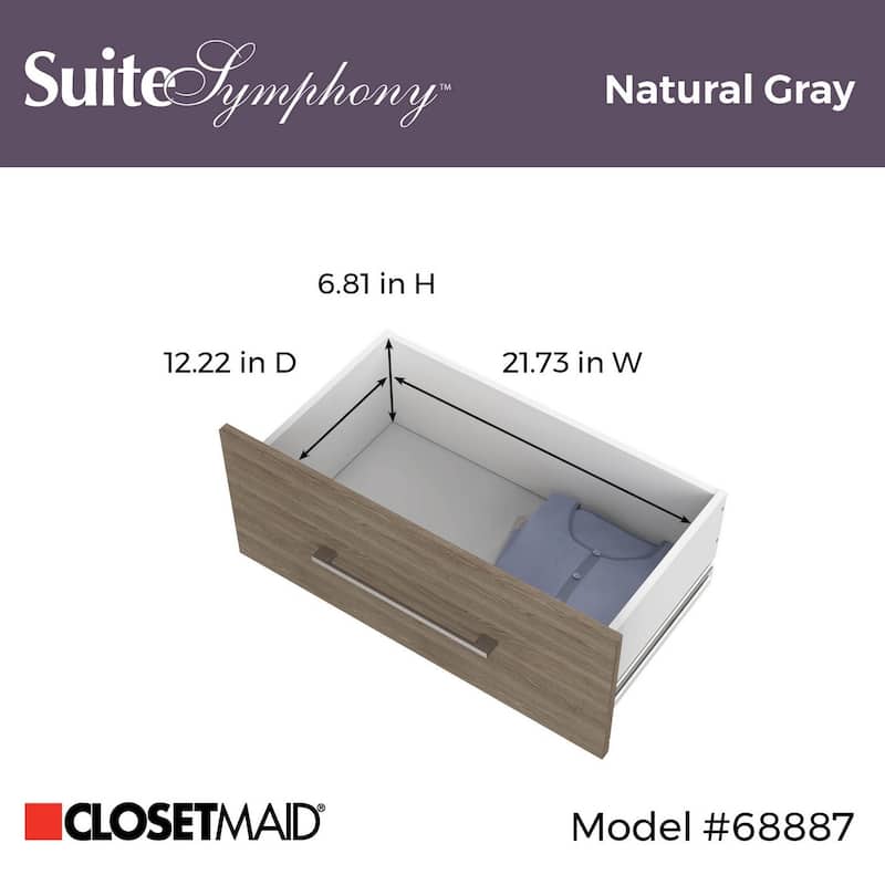 ClosetMaid SuiteSymphony Modern 25" W x 10" H Drawer