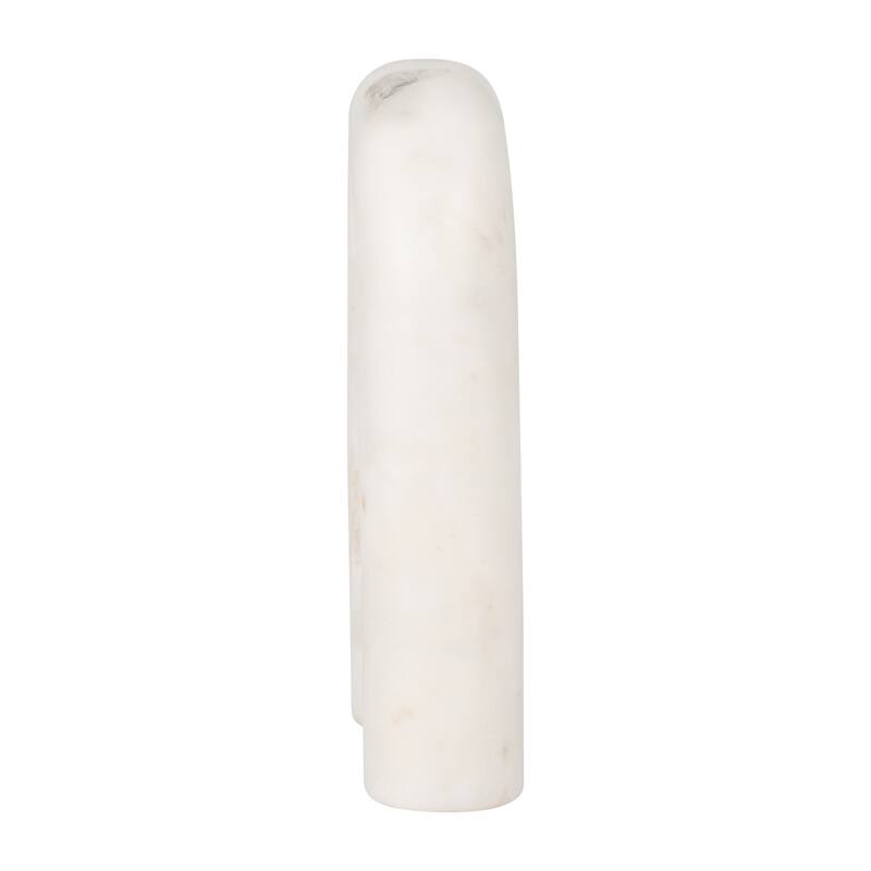 Sagebrook Home Arched Marble Horseshoe Sculpture Decor