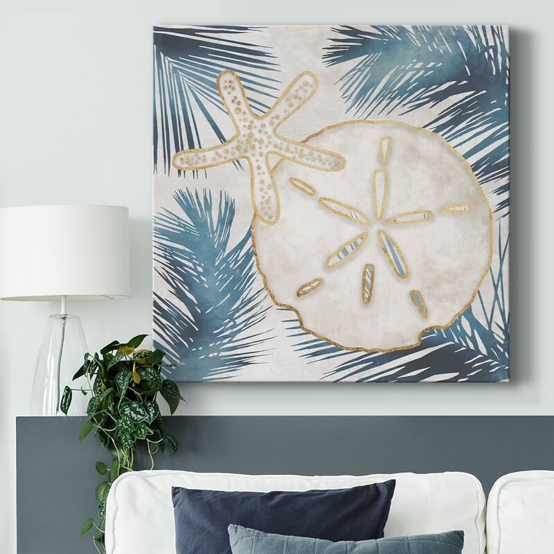 Shells and Palms II-Gallery Wrapped Canvas