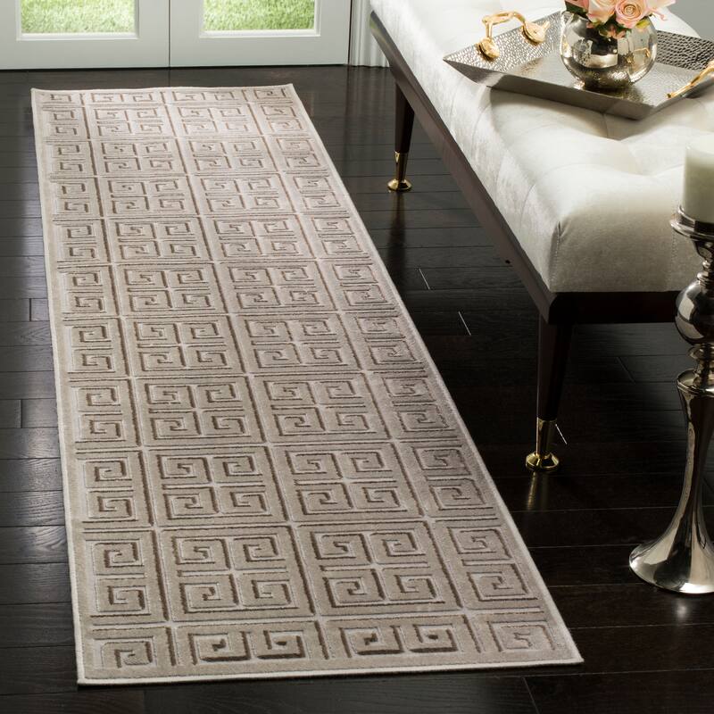 SAFAVIEH Paradise Francisca Geometric Silver Viscose Rug