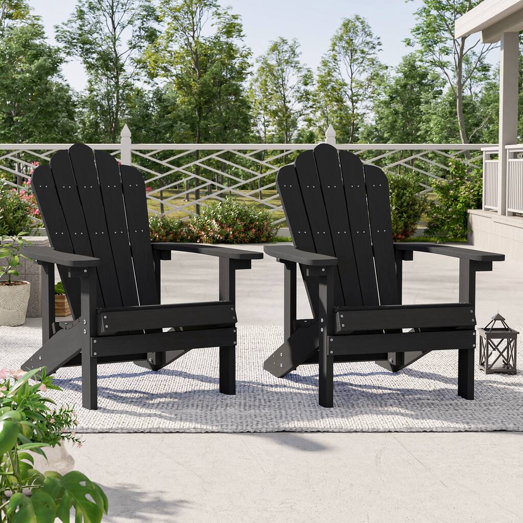 BONOSUKI Patio Adirondack Chairs Weather-resistant(Set of 2)