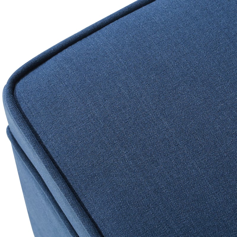 Adeco Square Storage Ottoman 17 inch Footstool