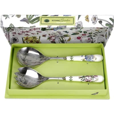 Portmeirion Botanic Garden Set of 2 Salad Servers - 10 in