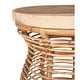 preview thumbnail 3 of 8, Rattan Cage Side Table With Solid Wood Top by East at Main