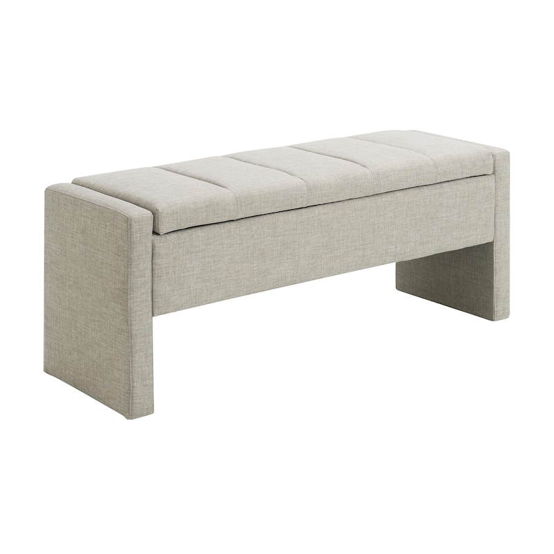 Modern Bed End Bench with Storage