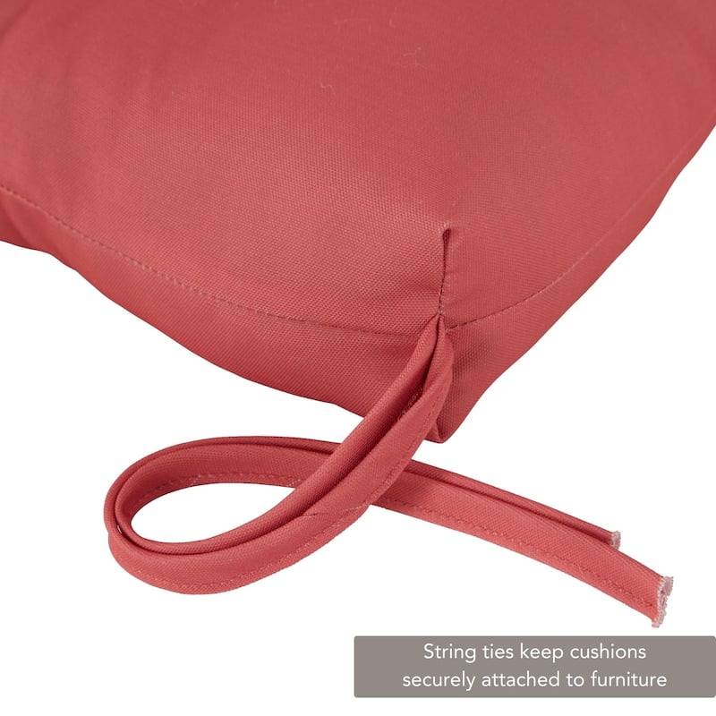 Outdoor 18-inch x 51-inch Polyester Bench Cushion (Cushion Only)