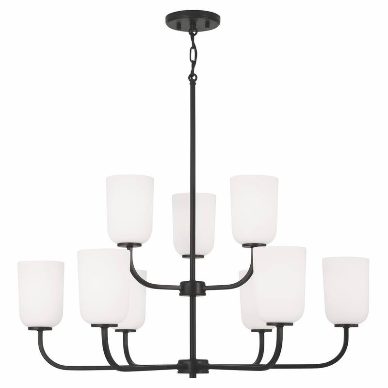 Lawson 9-light Hanging Chandelier - Matte Black