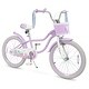 preview thumbnail 4 of 18, Gymax 20'' Girls Bike w/Removable Basket Streamers Hand Brake & Purple