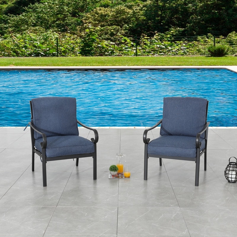 Outdoor metal shop chair cushions
