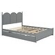 preview thumbnail 30 of 43, Queen Platform Bed with 2 Drawers & Twin XL Trundle