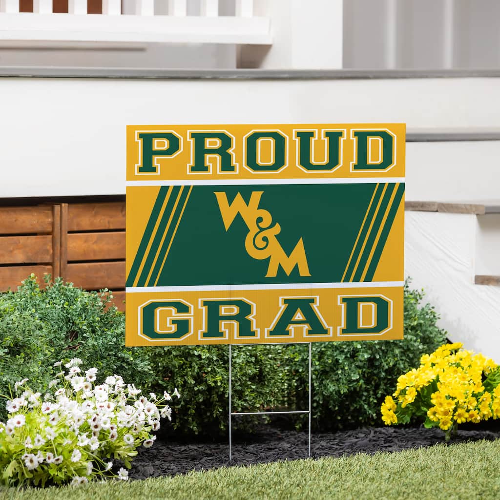 William & Mary 24" x 18" Graduation Coroplast Outdoor Yard Sign