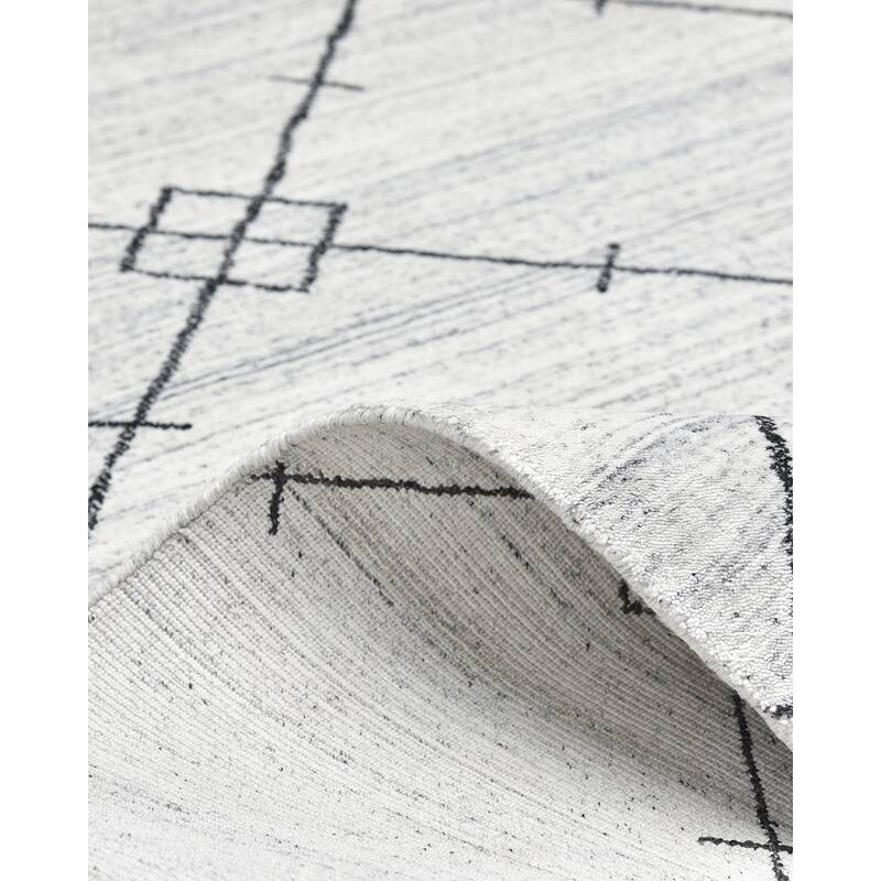 Overton Handmade Boho Geometric Area Rug