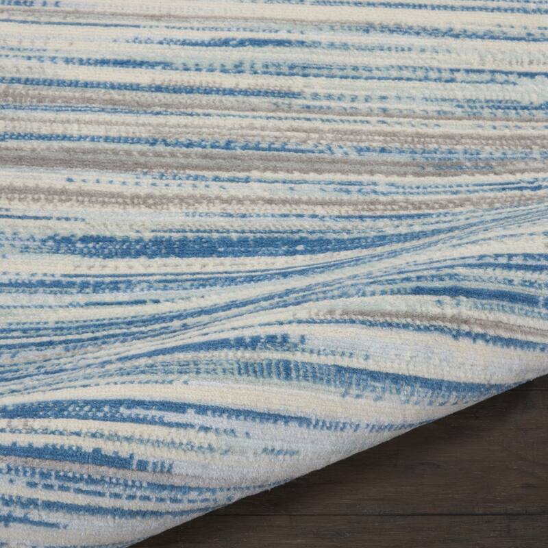 Fenic Power Loomed Abstract Traditional Modern Stain Resistant Area Rug By HomeRoots - 87' X '27' X '0.5