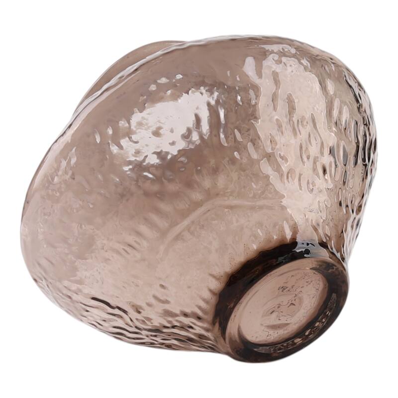 Glass Decorative Vase Contemporary Textured Flower for Home Decor
