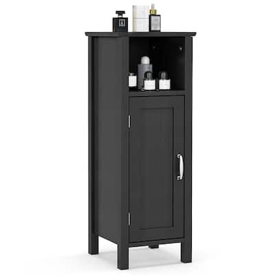Gymax Bathroom Storage Organizer Narrow Floor Cabinet w/ 2-Tier