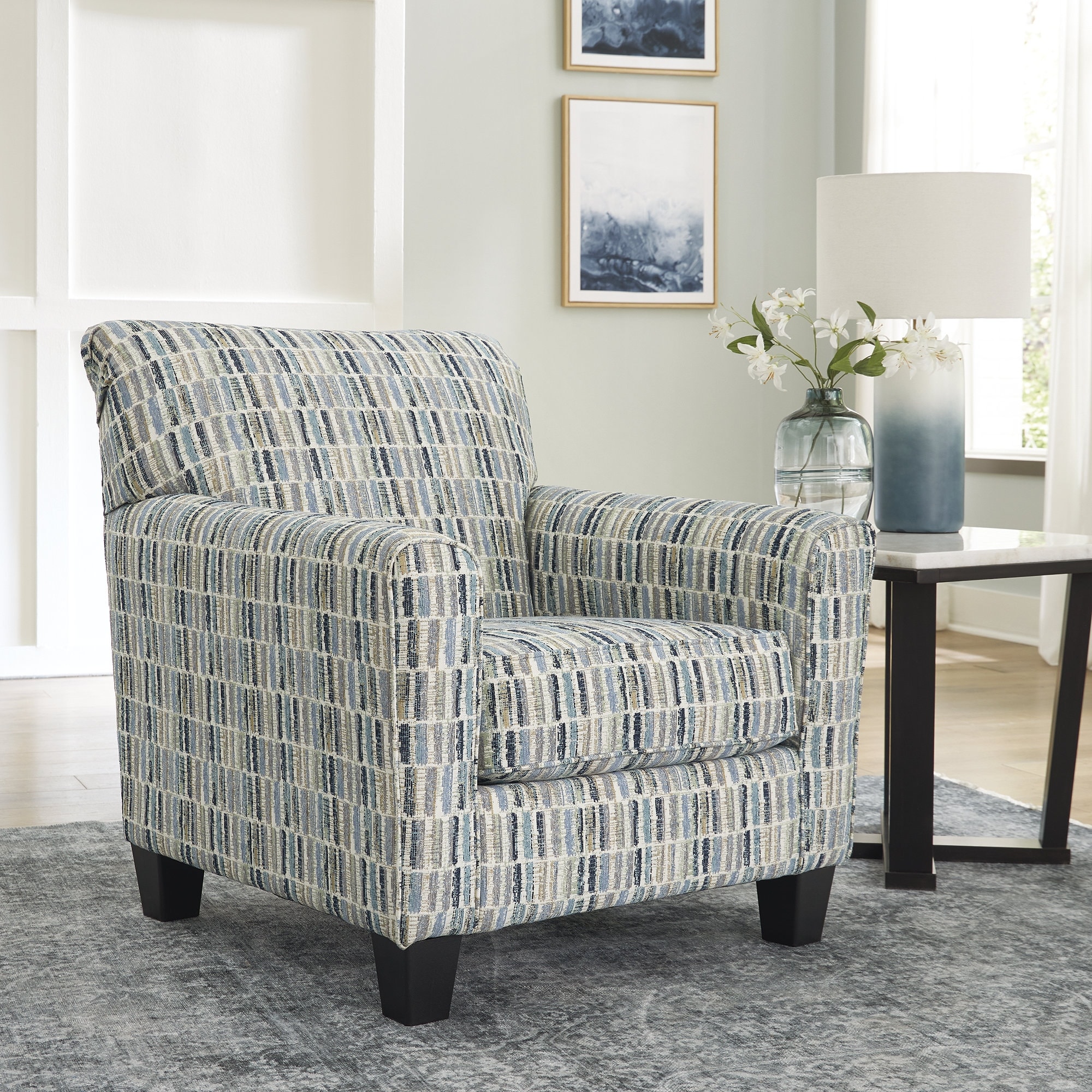 Ashley furniture on sale blue accent chair