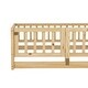 preview thumbnail 5 of 22, Full Size Montessori Floor Bed with Fence and Door