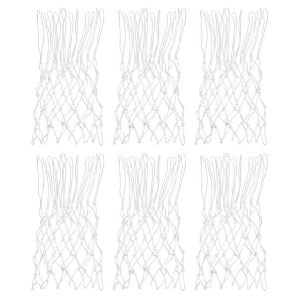 slide 2 of 7, 6Pcs 18.5" Basketball Net Replacement, Polyester Basketball Hoop Net