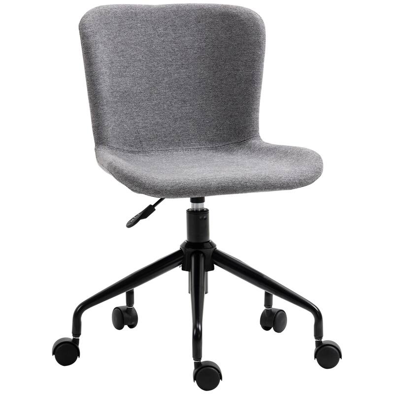 Vinsetto Home Office Chair, Swivel Task Chair with Adjustable Height, Armless