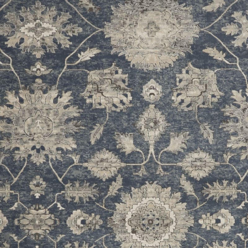 Power Loomed Floral Traditional Area Rug - 142' X '106' X '0.32
