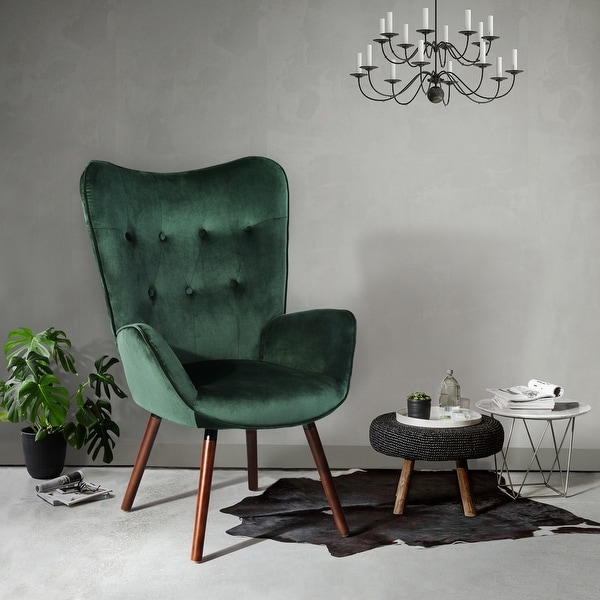 Carson Carrington Falltorp Velvet Tufted Accent Chair. Opens flyout.