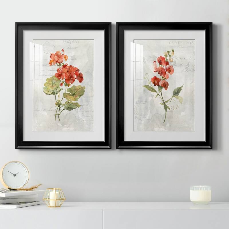 Linen Geranium Premium Framed Print - Ready to Hang