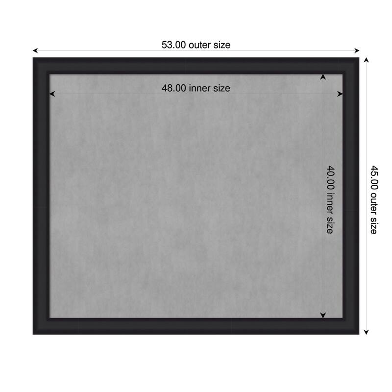Amanti Art Oliver Black Framed - 53 x 45 in - Oliver Black