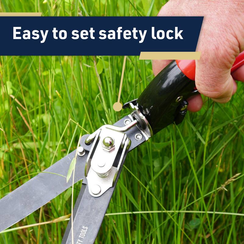 Grass Shears - Garden Clippers with Rotating Handle - Grass Cutter Edging Shears by Kings County Tools