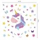preview thumbnail 5 of 4, Walplus Magical Unicorn Butterflies Children Wall Sticker Nursery Decor