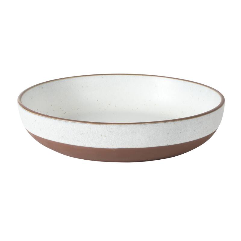 Gibson Elite William Crest 4 Piece Dinner Bowl Set, 8.5" Round Stoneware Reactive Glaze Finish, Large Soup, Pasta & Salad Bowls
