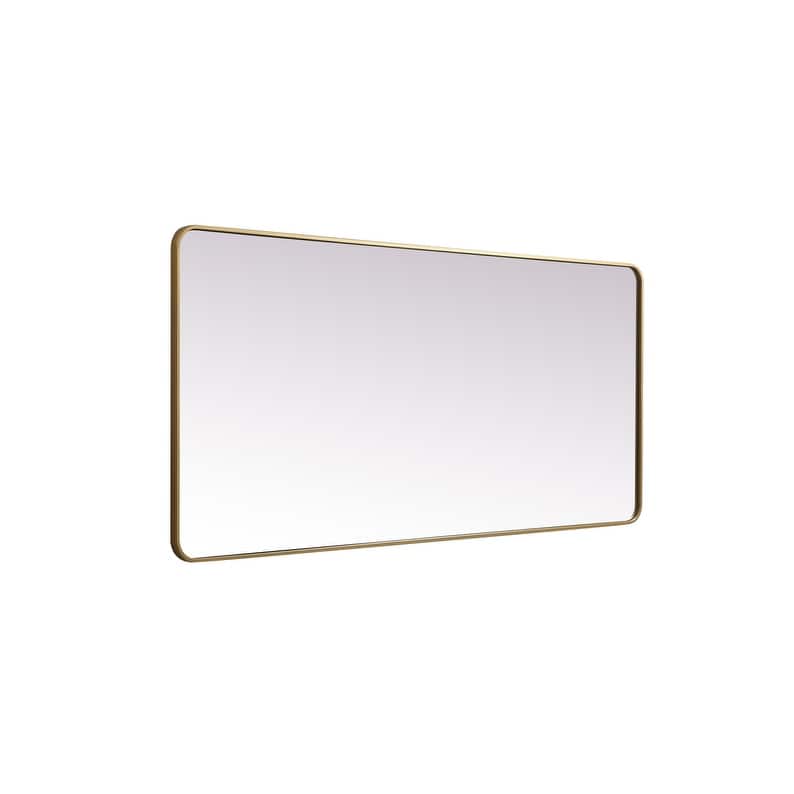 Indigo Home Soft Corner Metal Rectangle Mirror 32x72 Inch