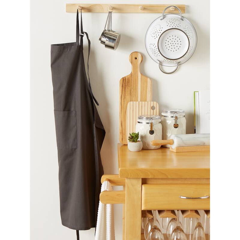 DII Mineral Gray Chino Chef Apron