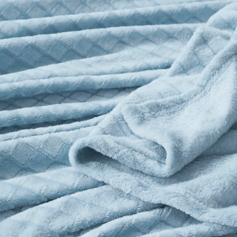 Superior Alaska Quilted Diamond Plush Fleece Blanket For Couch or Bed