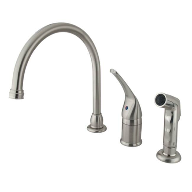 Kingston Brass Chatham Gooseneck Kitchen Faucet with Metal Lever