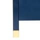 preview thumbnail 15 of 14, Painted Wood Storage Nightstand with Brass Accents by East at Main