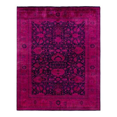 Fine Vibrance One-of-a-Kind Hand-Knotted Area Rug - Pink, 8' 3" x 10' 2" - 8' 3" x 10' 2"