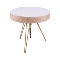 23 Off East At Main Narrows Teakwood Round Coffee Table