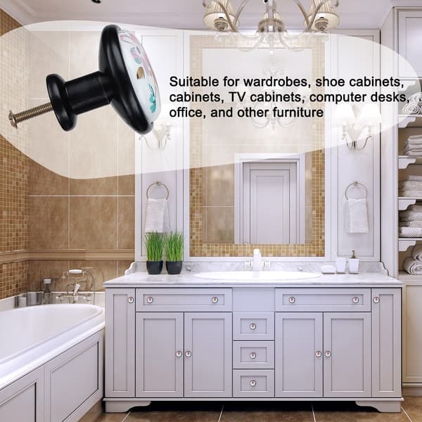 Shop 4pcs Ceramic Knobs European Modern Knob Drawer Pull Handle