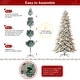 preview thumbnail 120 of 131, Glitzhome 6FT/7.5FT/9FT/11FT Snow Flocked Pre-lit Artificial Fir Christmas Trees