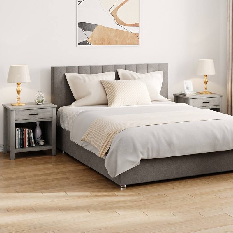 Bedside Table - Grey