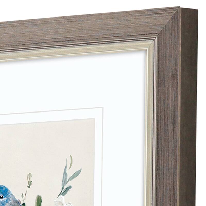 Bluebird Happy S/2 Framed Art Under Glass