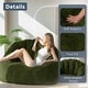 preview thumbnail 15 of 55, Giant Bean Bag Chair,Shell-Shaped Oversized Bean Bag Chair with Fille